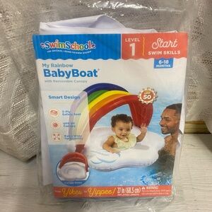 My Rainbow BabyBoat with Removable Canopy